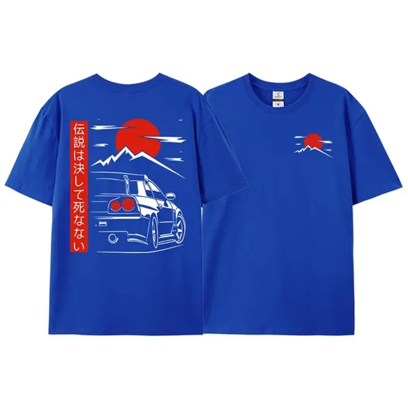 ๐ MEN'S T-SHIRT - JDM LEGEND GTR R34 ๐๏ธ
