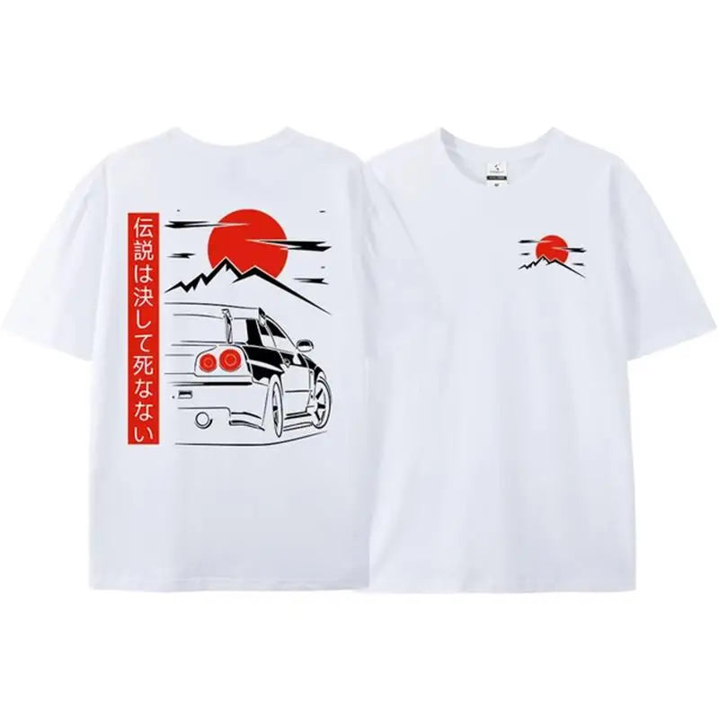 ๐ MEN'S T-SHIRT - JDM LEGEND GTR R34 ๐๏ธ