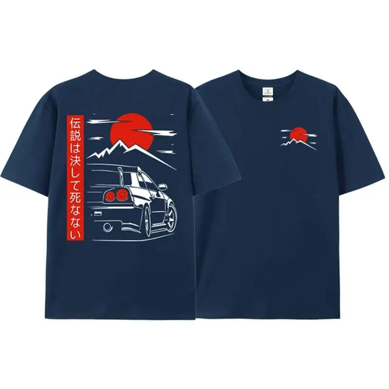 ๐ MEN'S T-SHIRT - JDM LEGEND GTR R34 ๐๏ธ