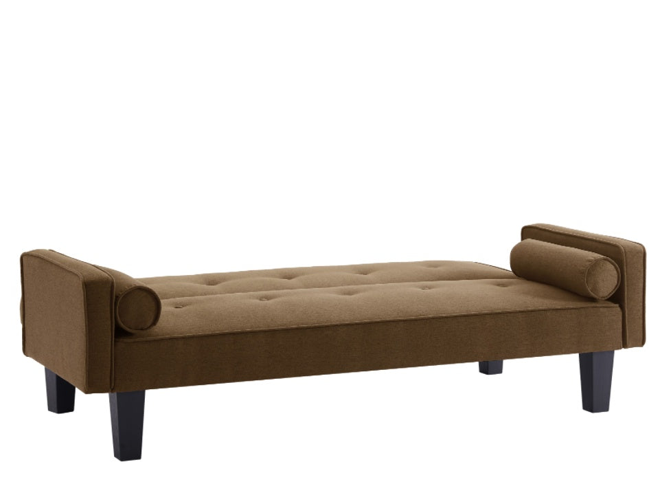 🛋️ Upholstered fabric sofa with buttons