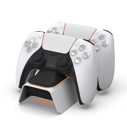 Dual charger for PS5 wireless controllers.