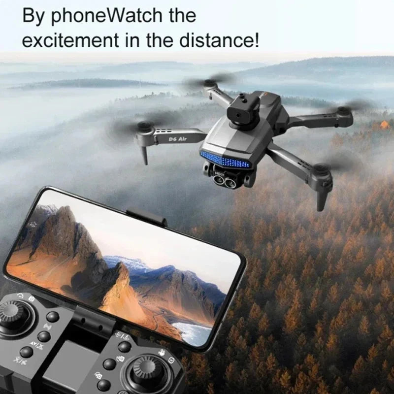 Lenovo D6 PRO Drone Professional WIFI GPS Brushless Motor Dual Camera 8K