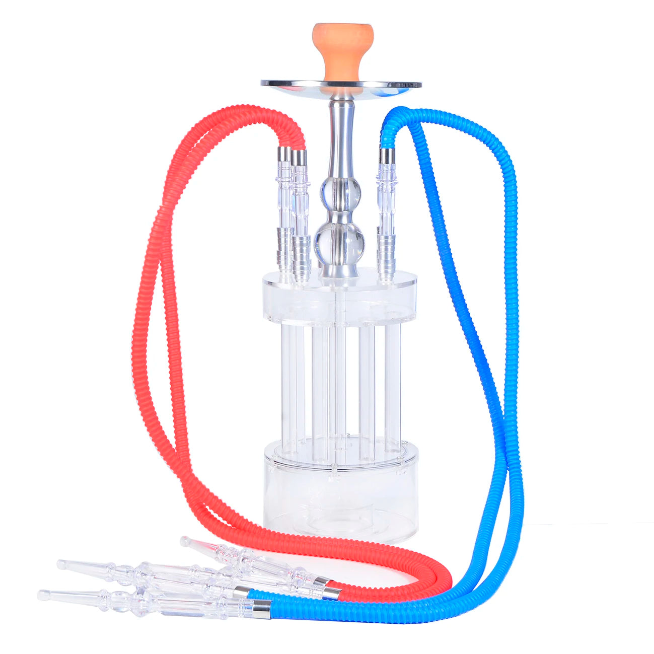 Gatling Four-tube Hookah Set Arabian Large Transparent Shisha