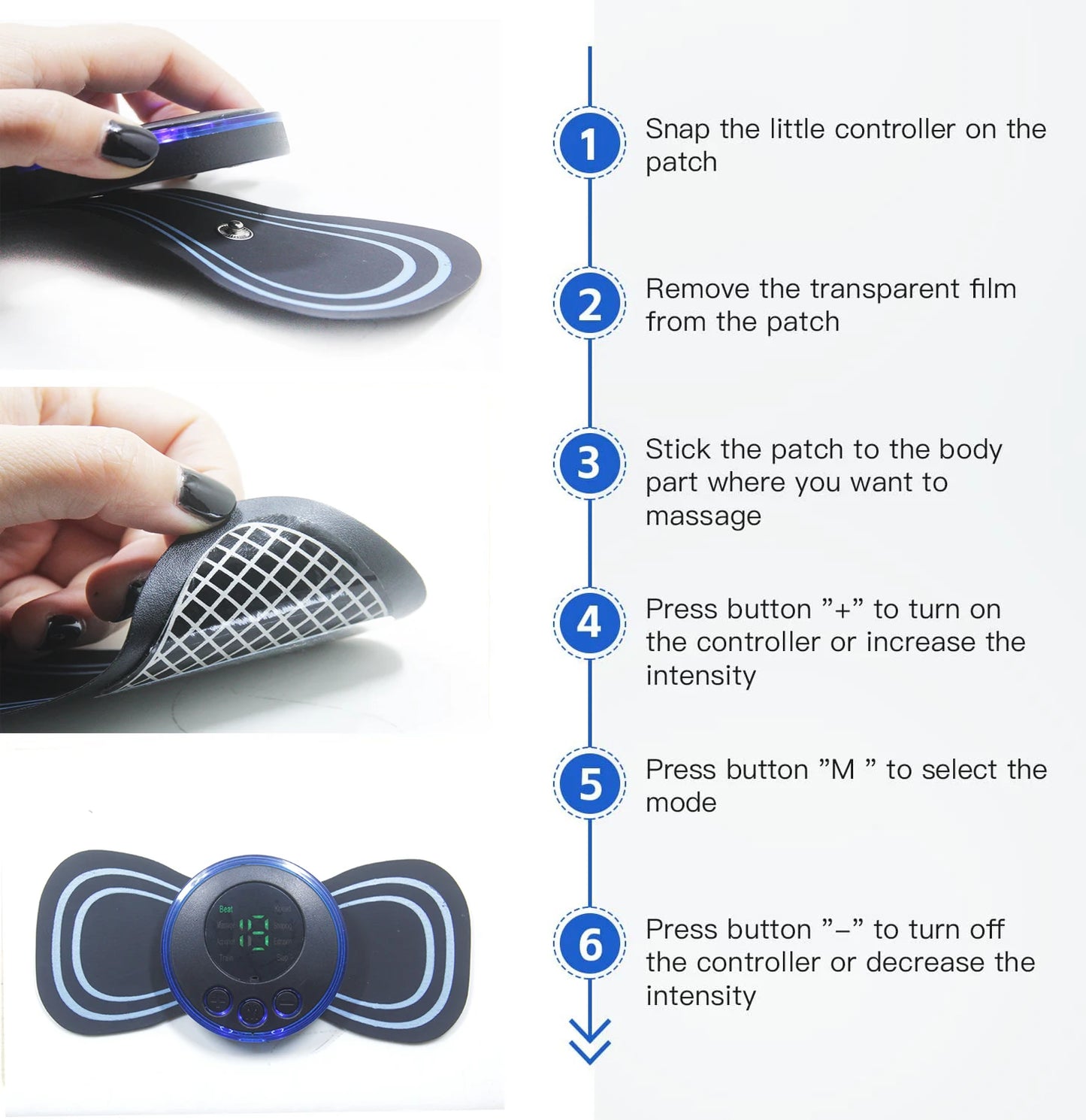 EMS Foot Massager Pad Portable Electric Muscle Stimulation Massage Mat Improve Blood Circulation Relief Pain Relax Feet