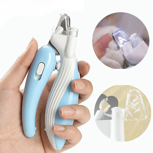 Pet Nail Clippers Dog Nail Clippers Cat Nail Clippers LED Electric Nail Grinder Pet Supplies LED Light Pet Nail Clippers