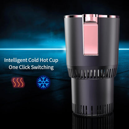 2 In1 Car Heating Cooling Cup 12V Smart Car Cup Holder Digital Temperature Display Drink Cup Warmer Cooler Mini Car Refrigerator