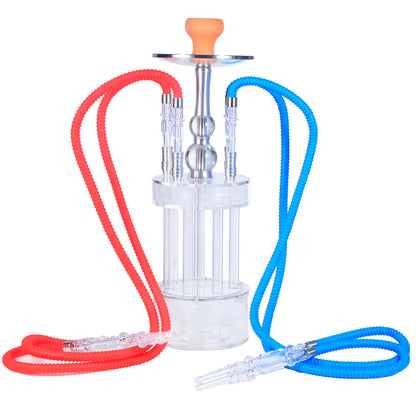 Gatling Four-tube Hookah Set Arabian Large Transparent Shisha