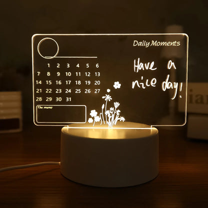 Creative Note Board Creative Led Night Light USB Message Board Holiday Light With Pen Gift For Children Girlfriend Decoration Night Lamp