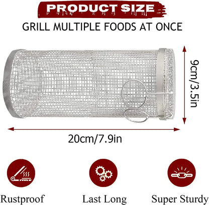 🔥Summer Big Sale 50 % OFF🔥 - Family Dinner BBQ Rolling Grilling Basket