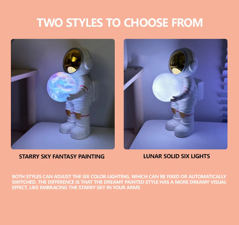 🔥Special Hot Sale OFF 50% Spaceman Starry Sky Projection Lamp Starry Sky Ambience Light Ornaments